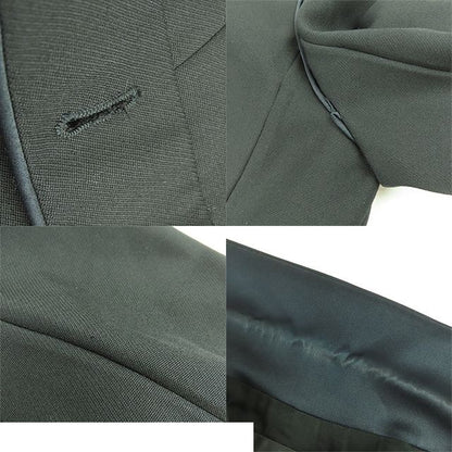 Chanel Jacket Black Wool Crown Button with Shoulder Pad 08A Top 40 — view 7
