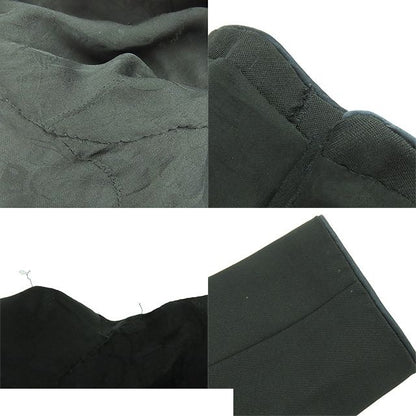 Chanel Jacket Black Wool Crown Button with Shoulder Pad 08A Top 40 — view 8