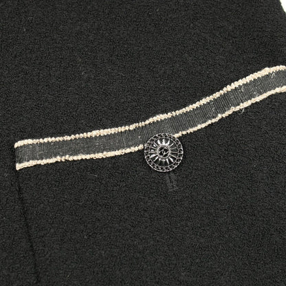 Chanel CC Logo Button Wool Jacket — view 7