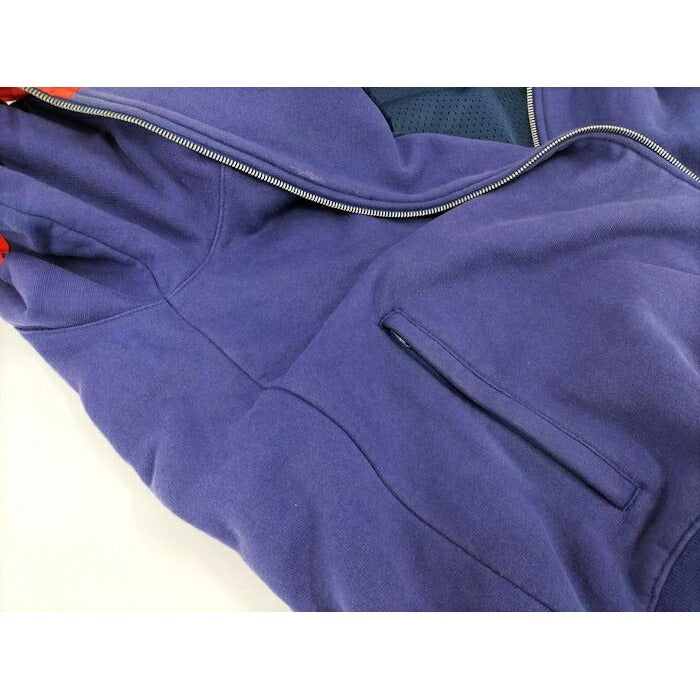 Gucci the North Face Zip-Up Hoodie Purple Red Cotton Nylon — view 5