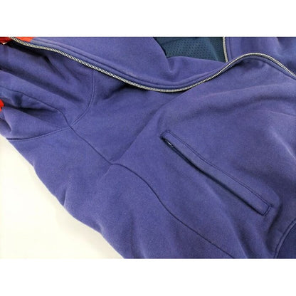 Gucci the North Face Zip-Up Hoodie Purple Red Cotton Nylon — view 5