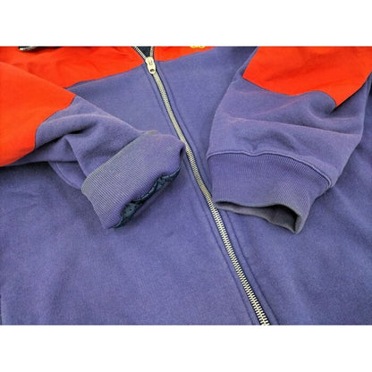Gucci the North Face Zip-Up Hoodie Purple Red Cotton Nylon — view 6