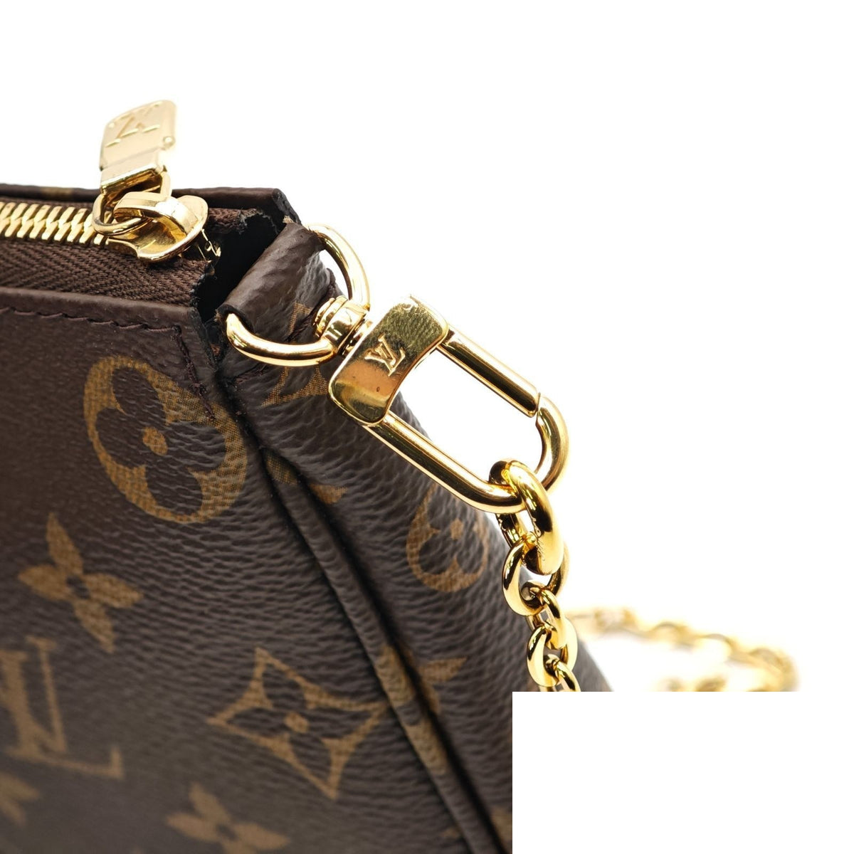 Louis Vuitton Multi Pochette Accessoires 2-Way Shoulder Bag Khaki Strap
