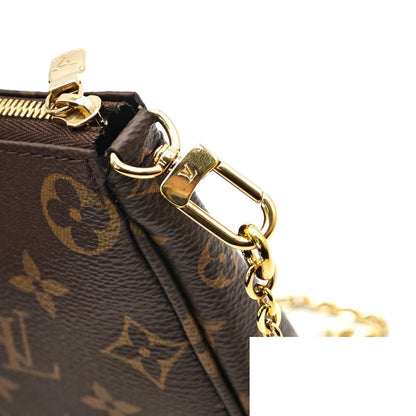 Louis Vuitton Multi Pochette Accessoires 2-Way Shoulder Bag Khaki Strap