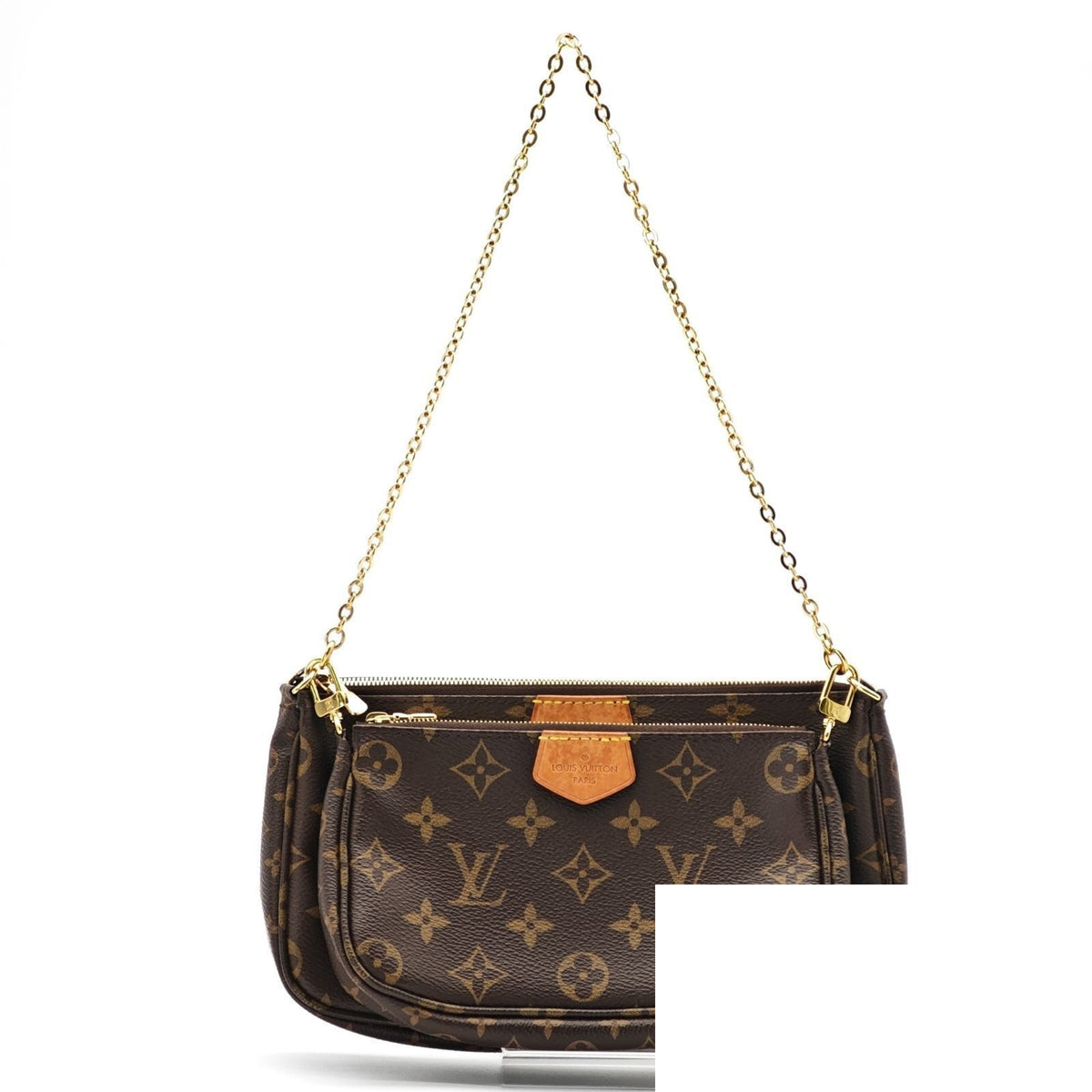 Louis Vuitton Multi Pochette Accessoires 2-Way Shoulder Bag Khaki Strap