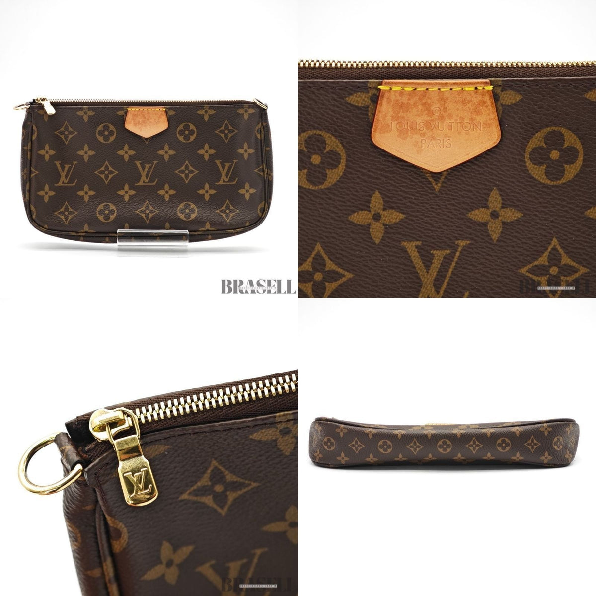 Louis Vuitton Multi Pochette Accessoires 2-Way Shoulder Bag Khaki Strap