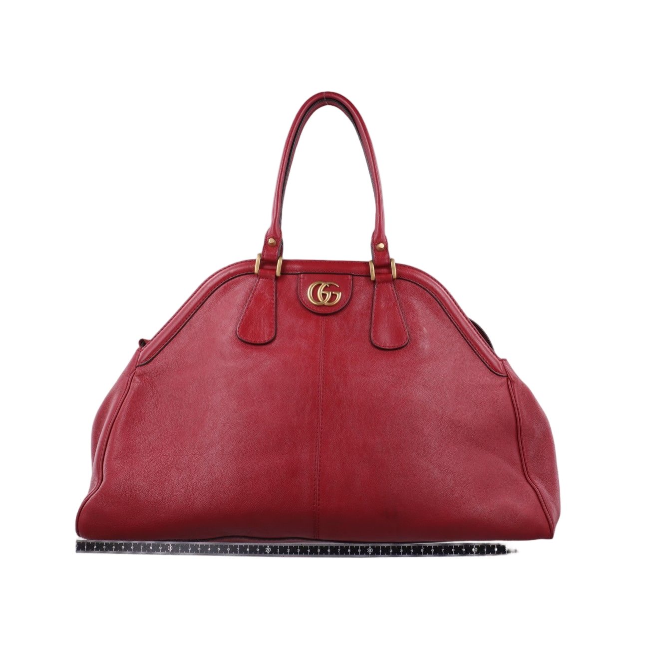 Gucci Liber Red Leather Handbag — view 2
