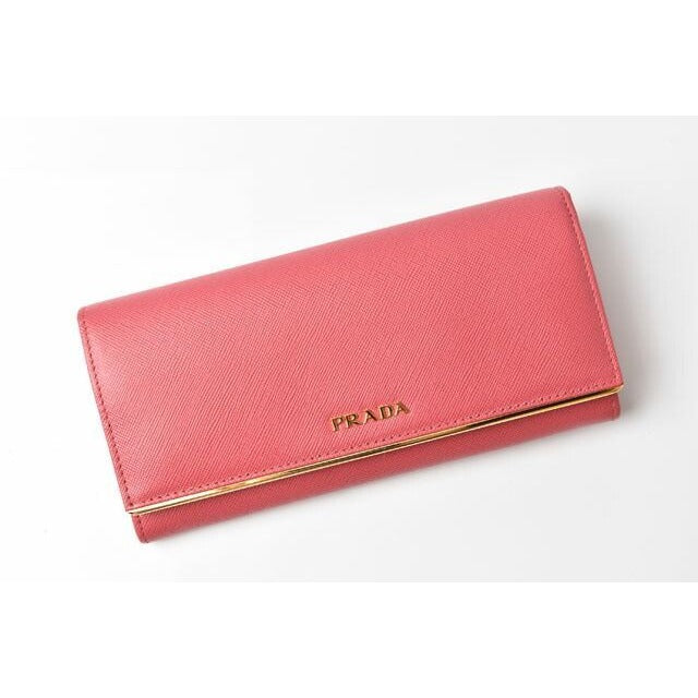 Prada Wallet Long 1 M1132 Saffiano Metal Peonia — view 2