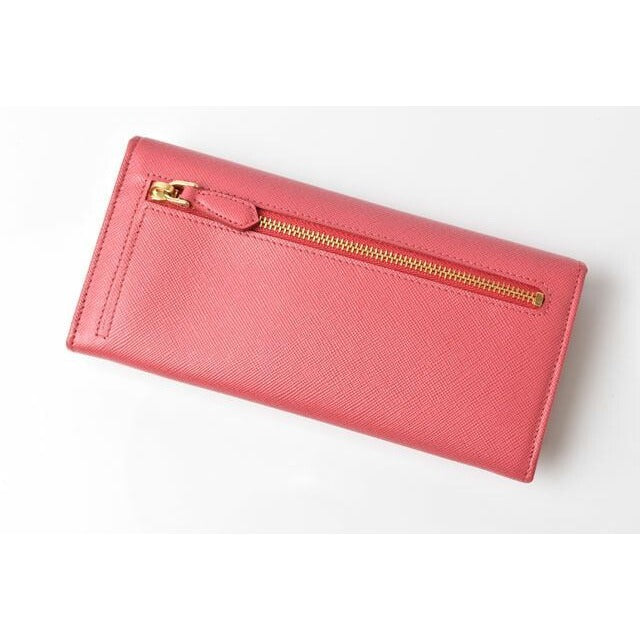 Prada Wallet Long 1 M1132 Saffiano Metal Peonia — view 3