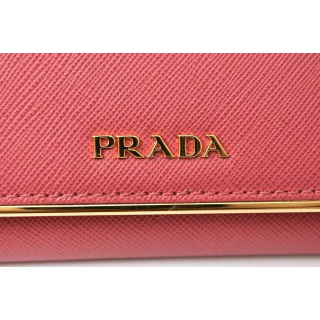 Prada Wallet Long 1 M1132 Saffiano Metal Peonia — view 6