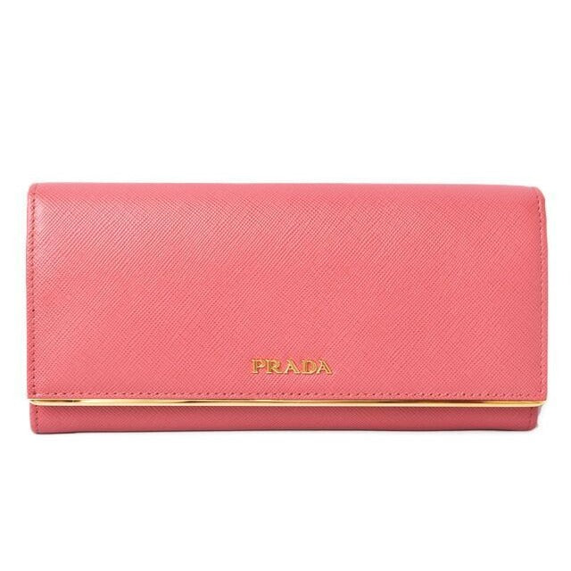 Prada Wallet Long 1 M1132 Saffiano Metal Peonia
