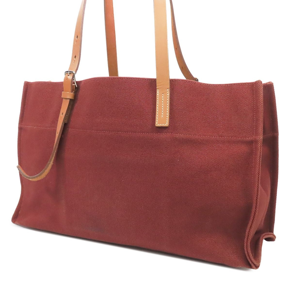 Hermes Etriviere Elan Bordeaux Silver Toilego Tote Bag — view 2