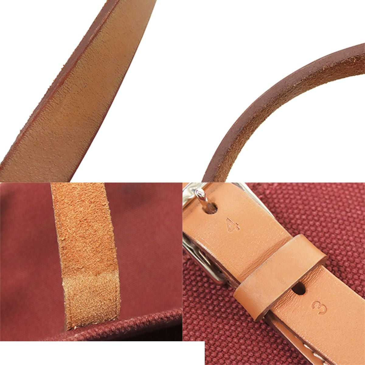 Hermes Etriviere Elan Bordeaux Silver Toilego Tote Bag — view 7