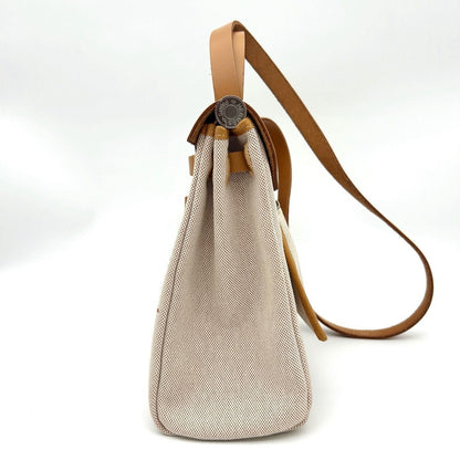 Hermes Herbag Zip 31 PM Time Brides de Gala Order Natural Sable Ecru Vache — view 5
