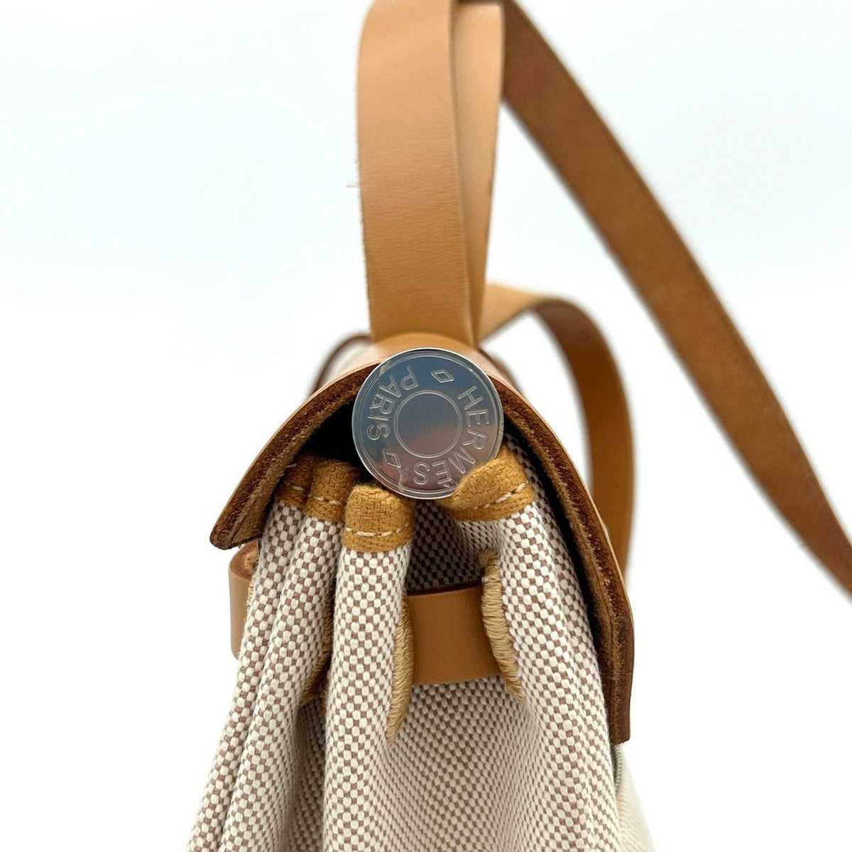 Hermes Herbag Zip 31 PM Time Brides de Gala Order Natural Sable Ecru Vache — view 6