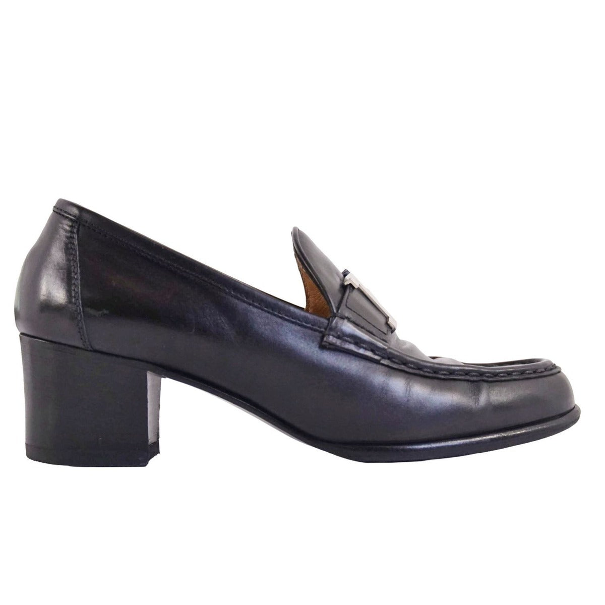 Hermes Loafers Moccasins Heel Constance Logo — view 7
