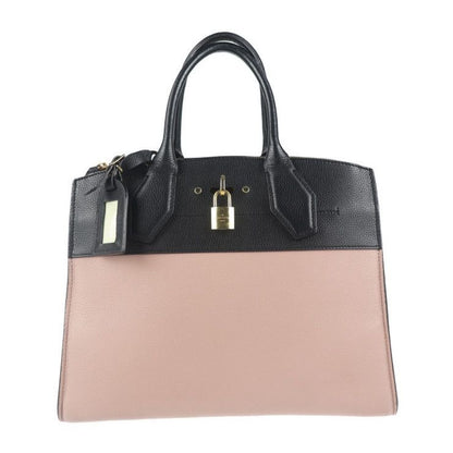 Louis Vuitton City Steamer MM Handbag Taurillon Leather Magnolia Pinkish