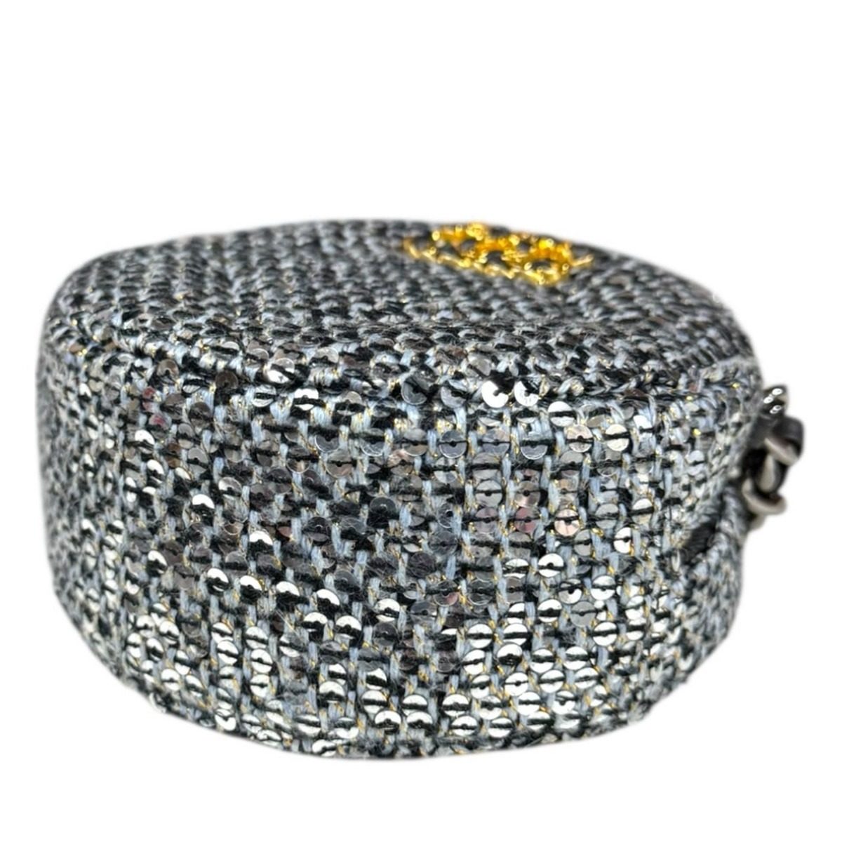 Chanel 19 Shoulder Bag Sequin Silver — view 5