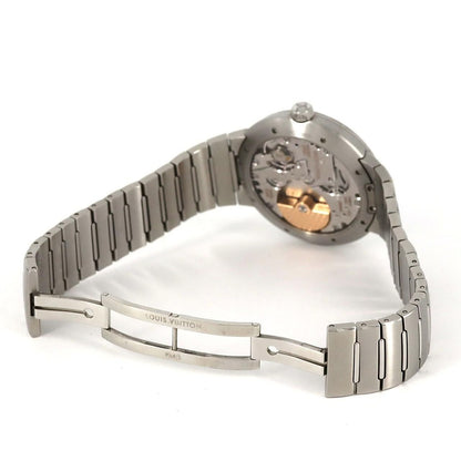 Louis Vuitton Tambourouaux Tomatic Steel Silver SS Automatic Winding — view 7