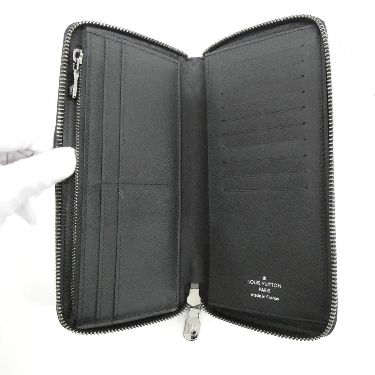 Louis Vuitton Monogram Eclipse Zippy Wallet Vertical — view 6