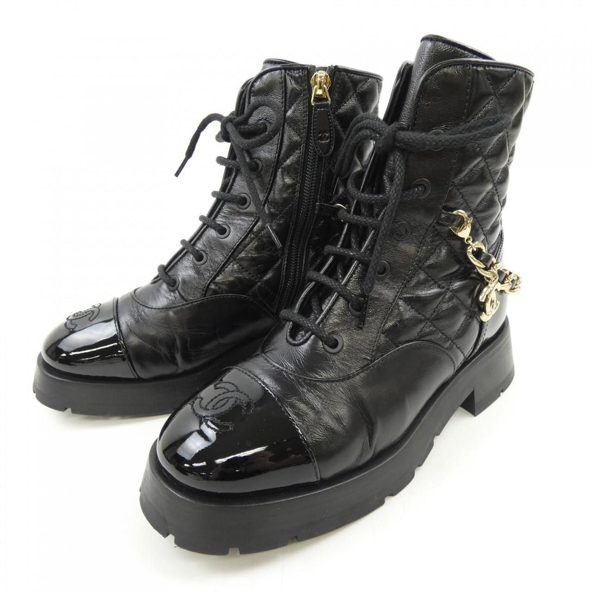 Chanel Lace Up Boots — view 3