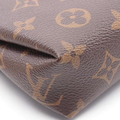 Louis Vuitton Handbag Pallas Clutch Cerise Canvas Leather Brown Red — view 6