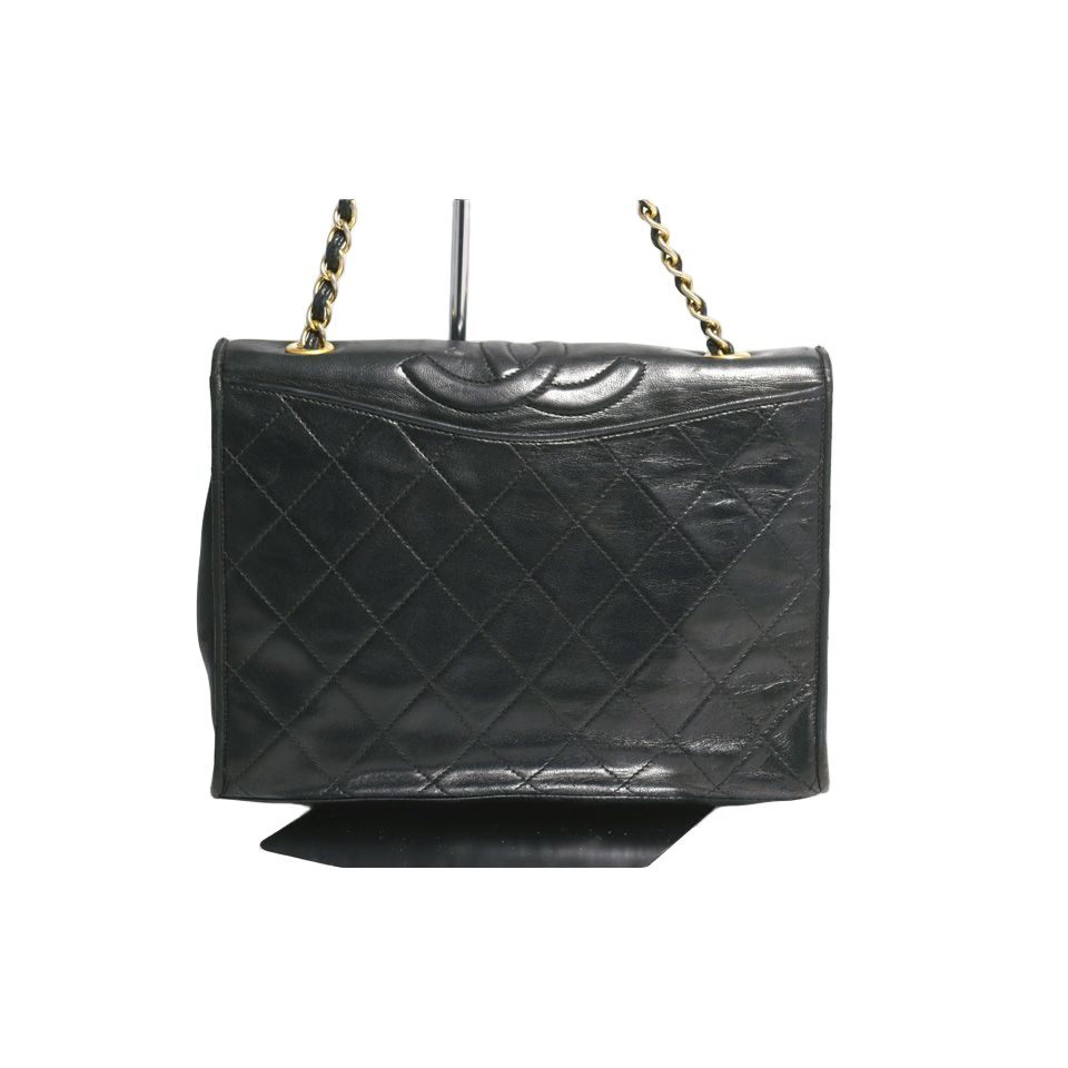 Chanel Quilted GD Leather Chain Shoulder