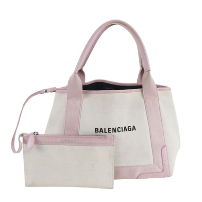 Balenciaga Pouch Navy Cabas Leather Tote Shoulder Hand Ree