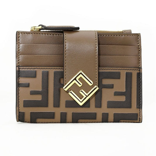 Fendi Card Case FF Diamond Brown