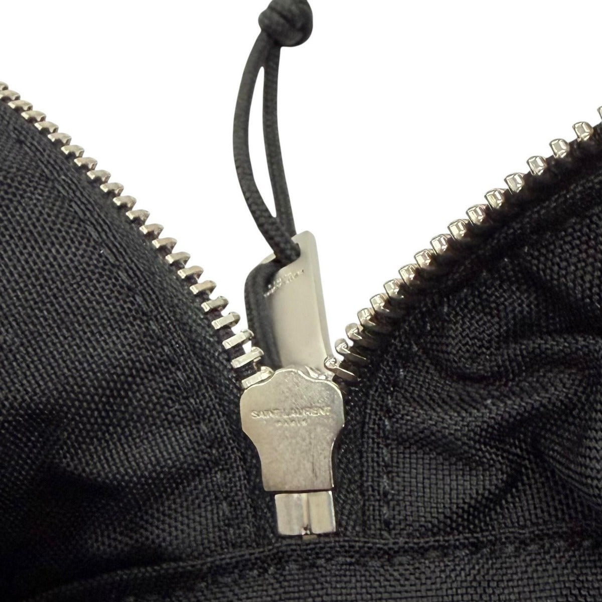 Saint Laurent Paris Wool Leather with Logo Patch Check Pattern 2-Way — view 12