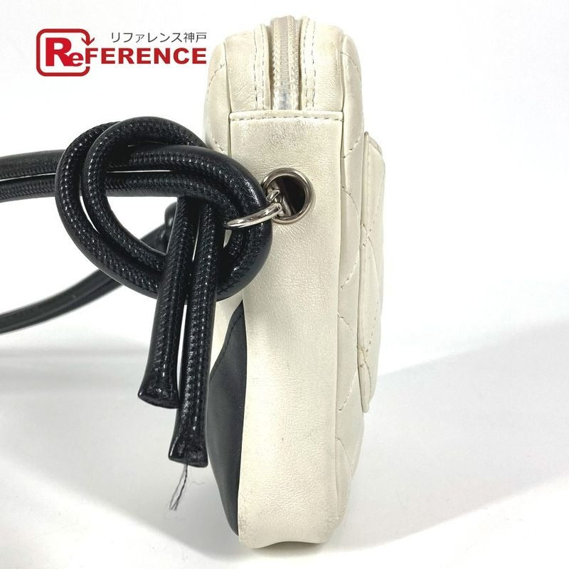 Chanel Shoulder Bag CC Mini Small Leather White