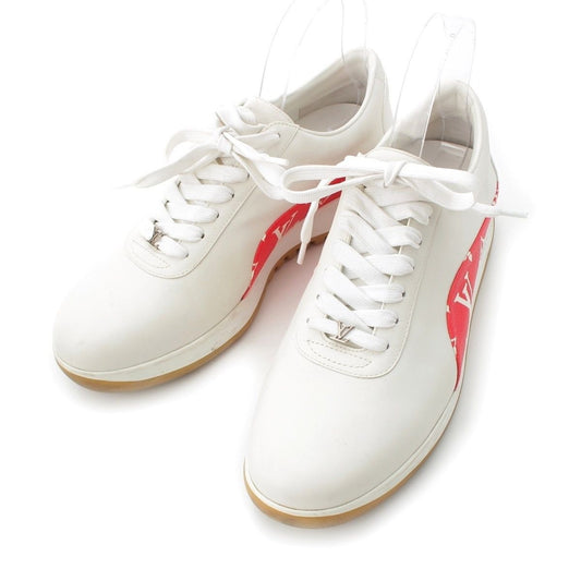Louis Vuitton Supreme Low Cut Sneakers White Red 7 2 1