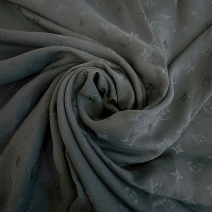 Louis Vuitton Monogram Silk Scarf Navy