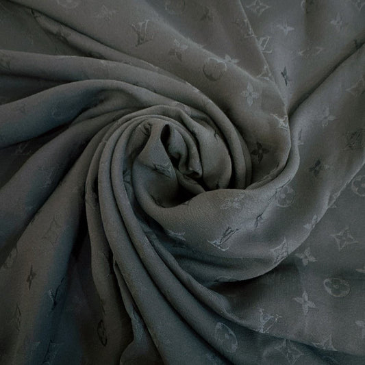 Louis Vuitton Monogram Silk Scarf Navy