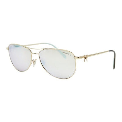 Tiffany & Co Teardrop Sunglasses Brown Gold Plated Eyewear