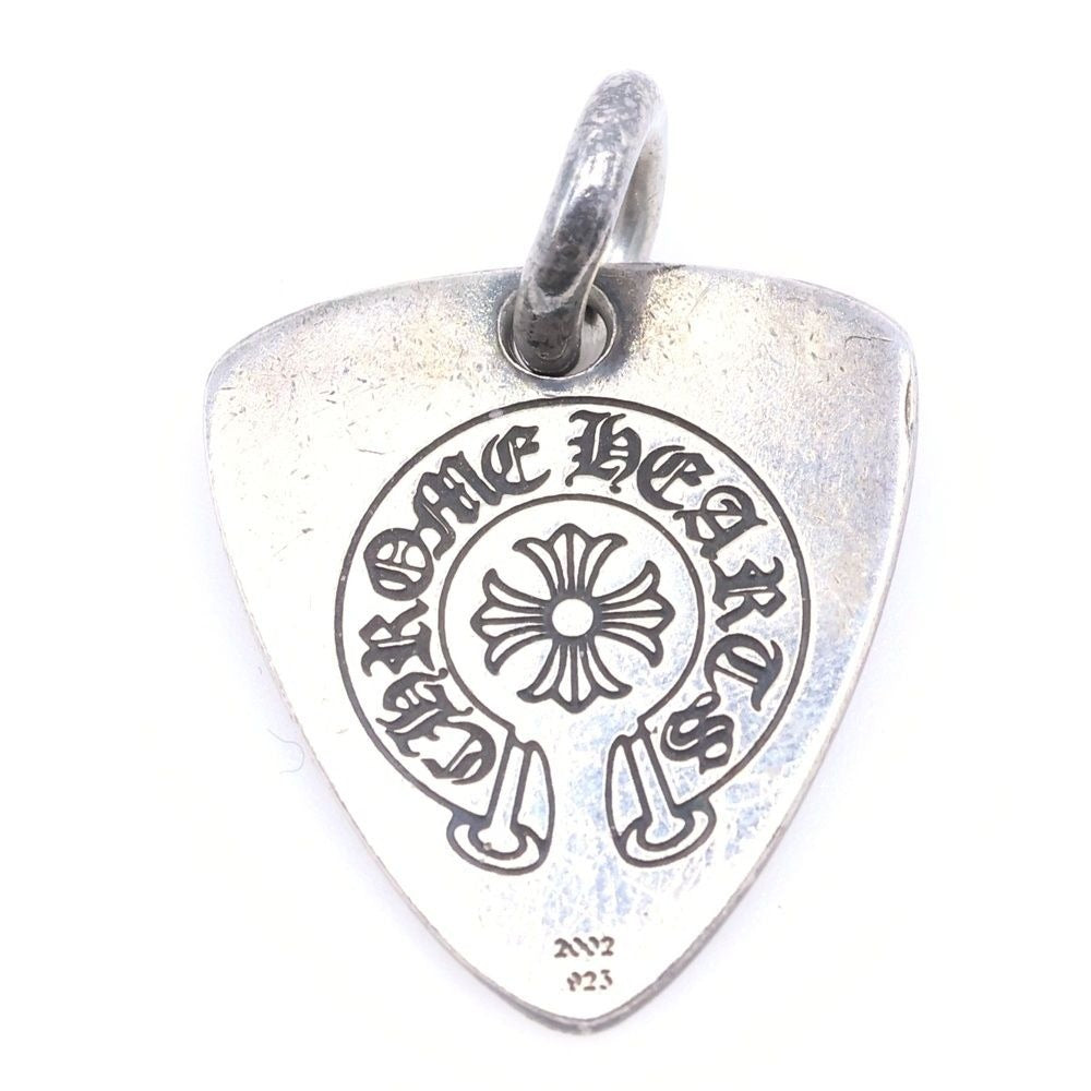 Chrome Hearts Guitar Pick Pendant Top Silver