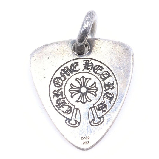 Chrome Hearts Guitar Pick Pendant Top Silver