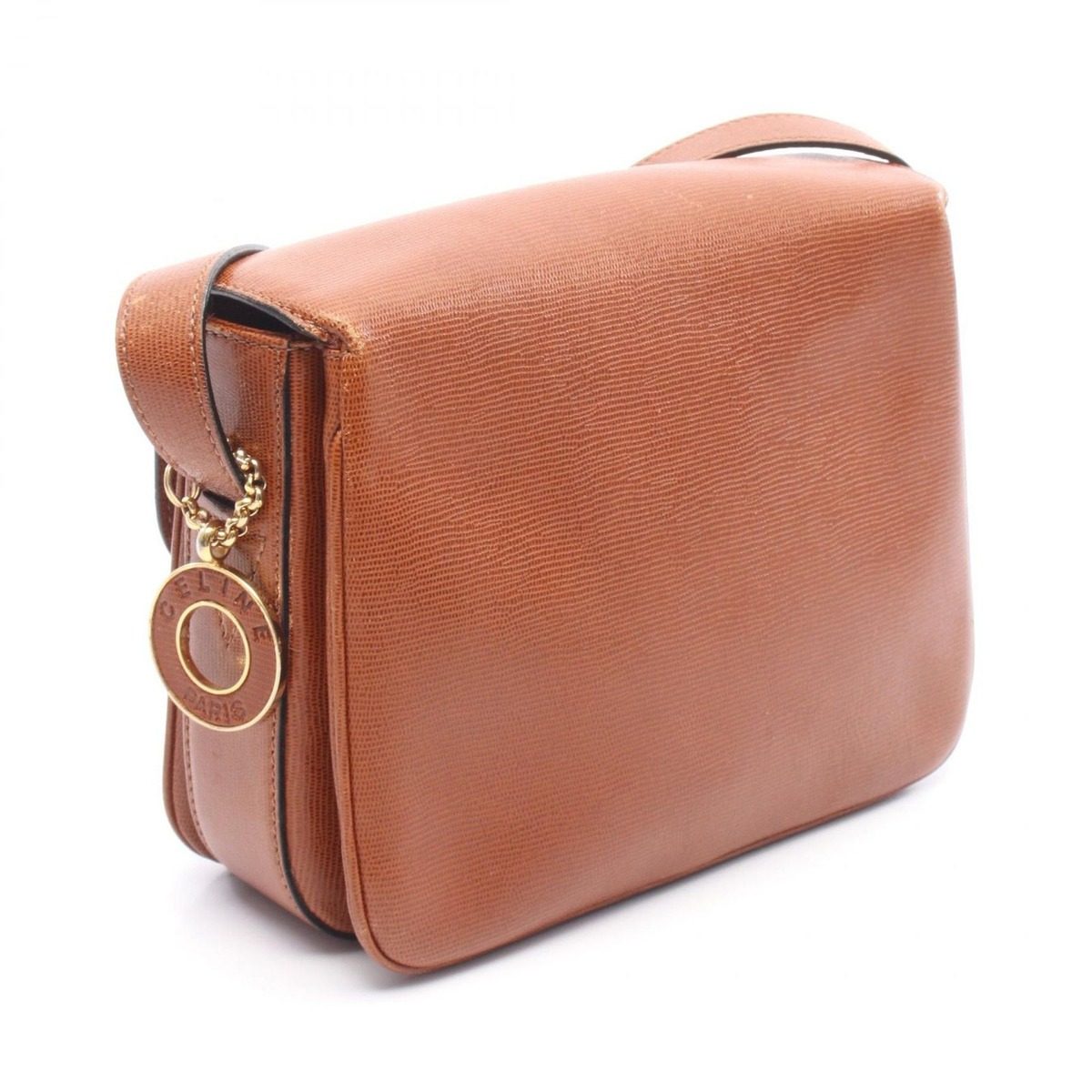Celine Shoulder Bag Brown Leather — view 2