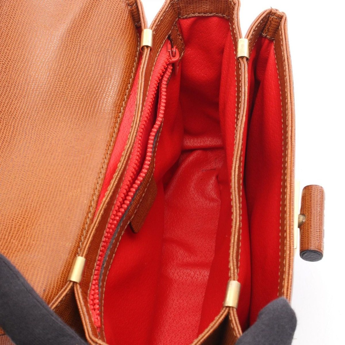 Celine Shoulder Bag Brown Leather — view 3