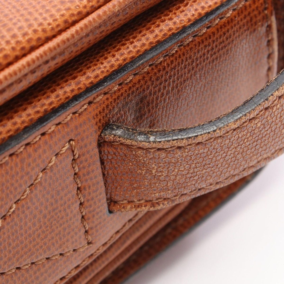 Celine Shoulder Bag Brown Leather — view 8