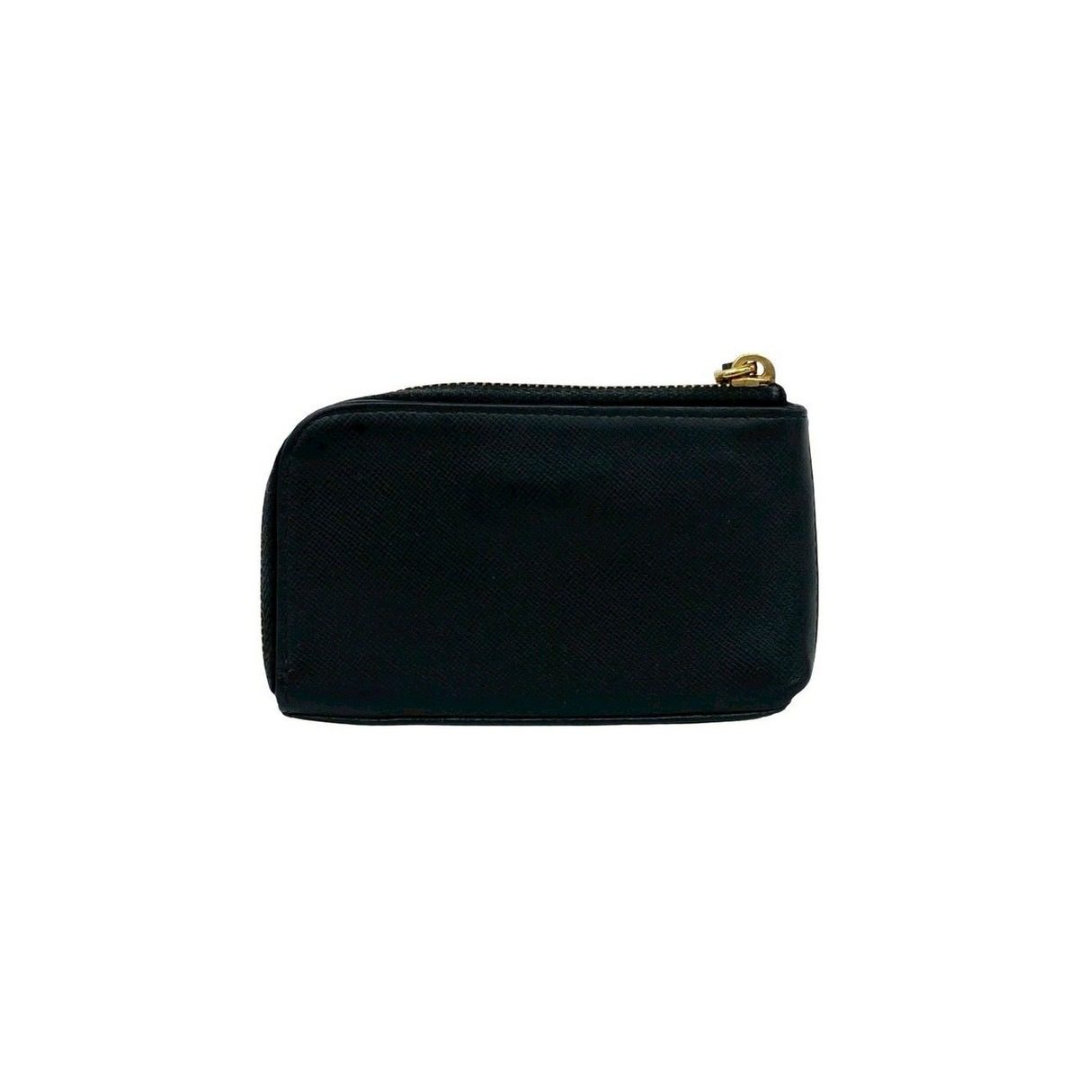 Prada Logo Leather Coin Purse Key Ring Key Chain L — view 2