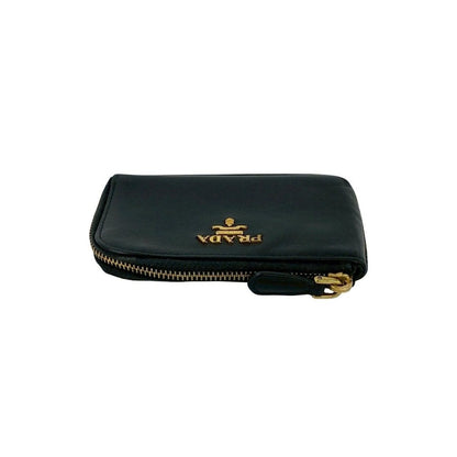Prada Logo Leather Coin Purse Key Ring Key Chain L — view 3