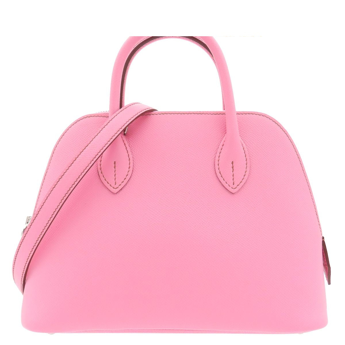 Hermes Bolide 1923 25 Pink Silver Epsom 2-Way Shoulder Bag