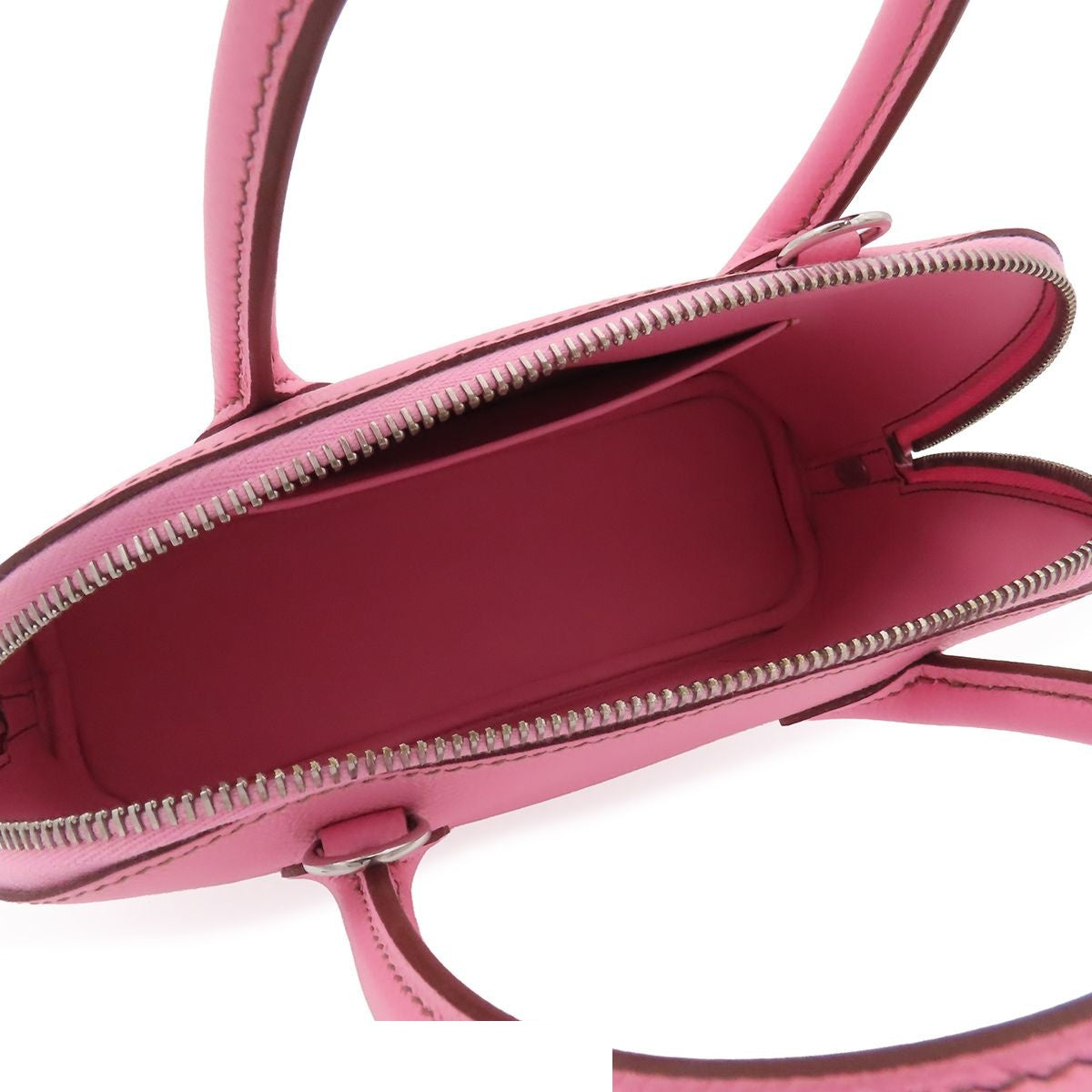 Hermes Bolide 1923 25 Pink Silver Epsom 2-Way Shoulder Bag — view 4