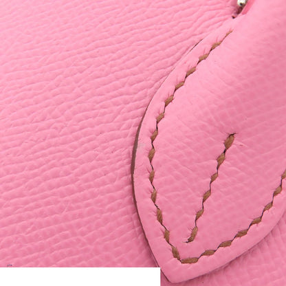 Hermes Bolide 1923 25 Pink Silver Epsom 2-Way Shoulder Bag — view 8