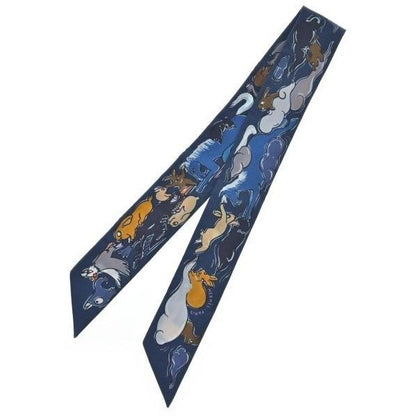 Hermes Bandana Scarf Blue