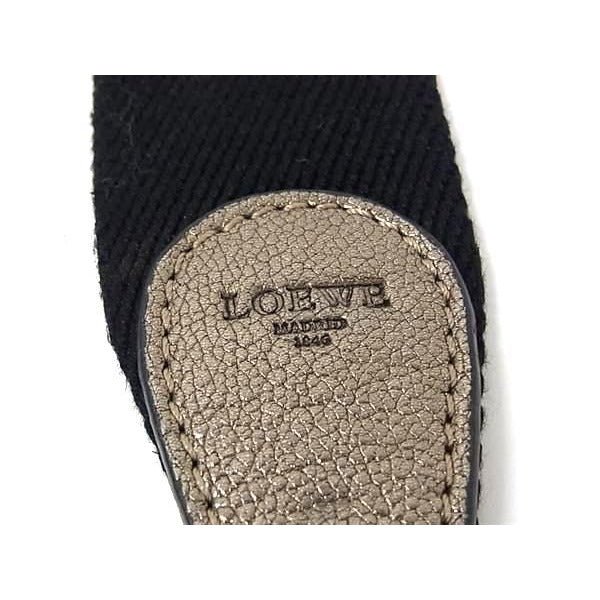 Loewe Canvas Shoulder Strap For Bag Women Men Black Bs0489 — view 4