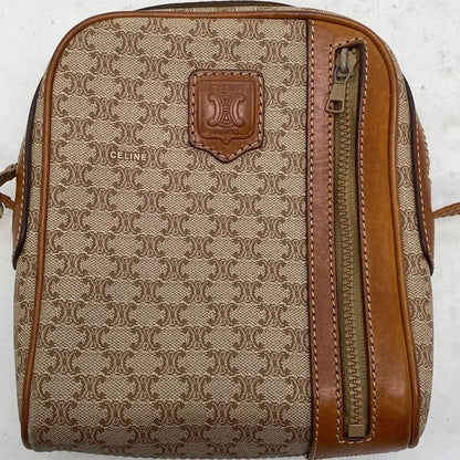 Celine Shoulder Bag Pochette White Macadam Travel — view 12