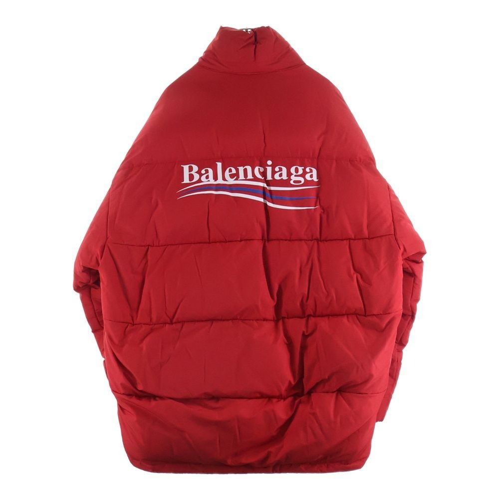 Balenciaga Campaign Logo Down Jacket Red