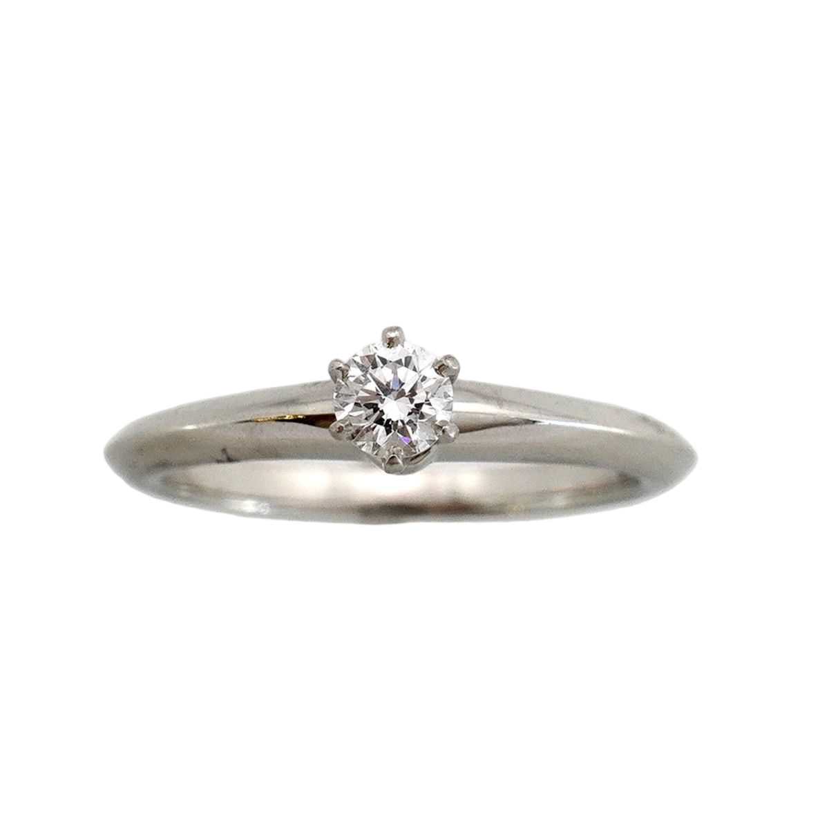 Tiffany & Co Ring Solitaire Platinum Diamond — view 2